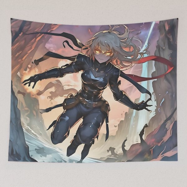 Item preview, Title: "The Fiery Battle" designed and sold by MYTHIC PEEL STICKERS.