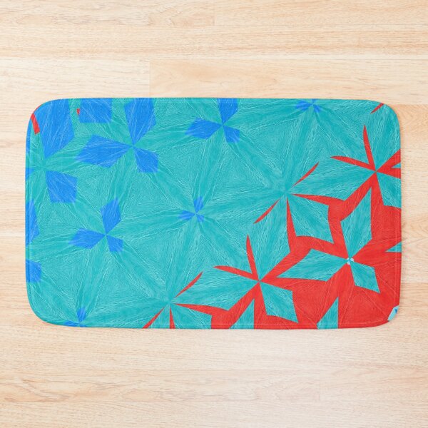 Item preview,  Blue and Red Tesselated Kaleidoscopic Pattern designed and sold by OwlWorks.