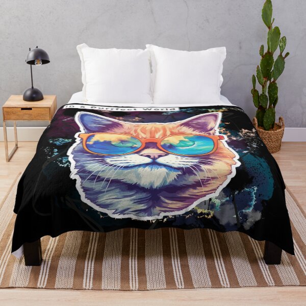 Item preview, In a purrfect world #CatGifts #CatLady #CatMom #CatDad #CatLife designed and sold by Anna Halasek.