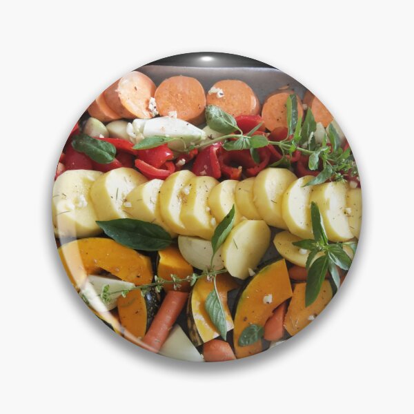 Item preview, Baking Tray of Mixed Vegetables to Roast designed and sold by Dianne Mead.