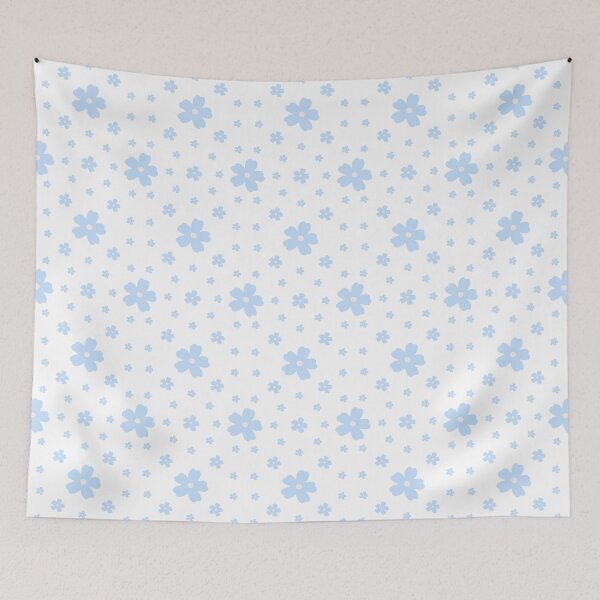 Item preview, Light Blue Flower Seamless Pattern designed and sold by aheartforgod.