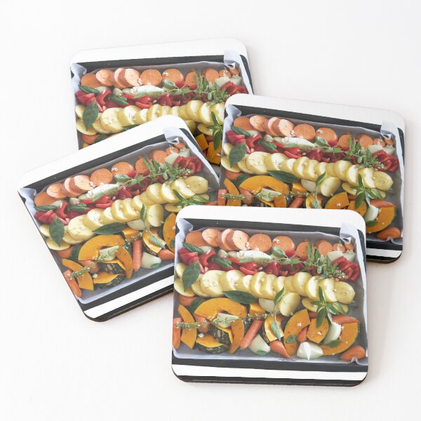 Item preview, Baking Tray of Mixed Vegetables to Roast designed and sold by Dianne Mead.
