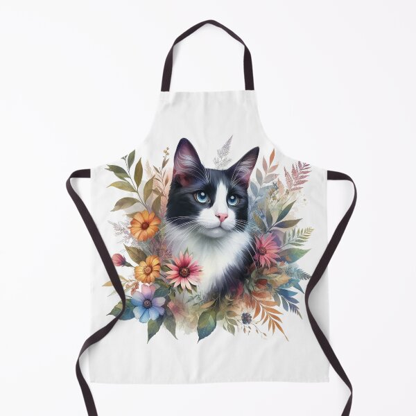 Item preview, Tuxedo Flower Cat designed and sold by maximinano100k.