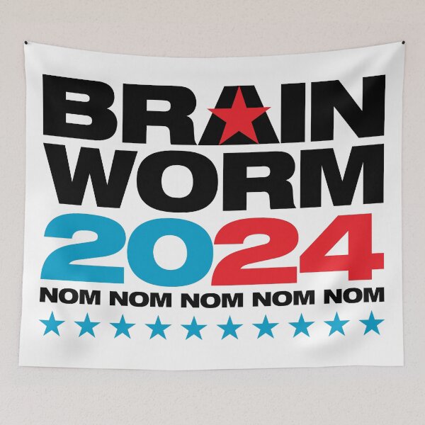Item preview, BRAIN WORM 2024 designed and sold by The Common Tee.