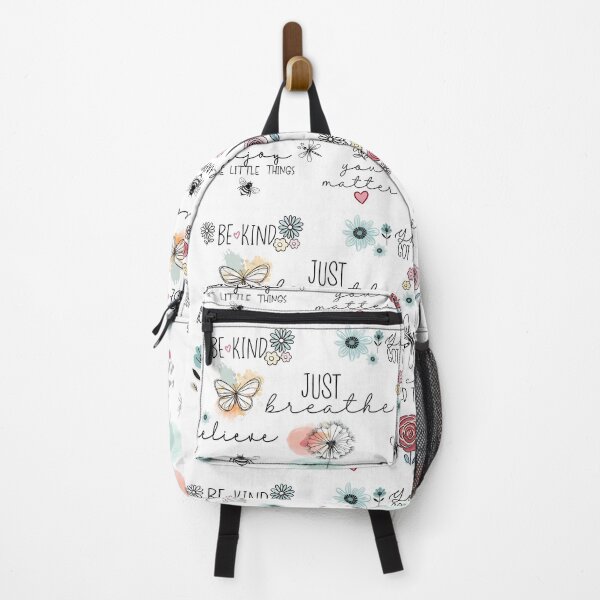 Item preview, Positive affirmations inspirational sayings with doodle flowers designed and sold by Inktown.