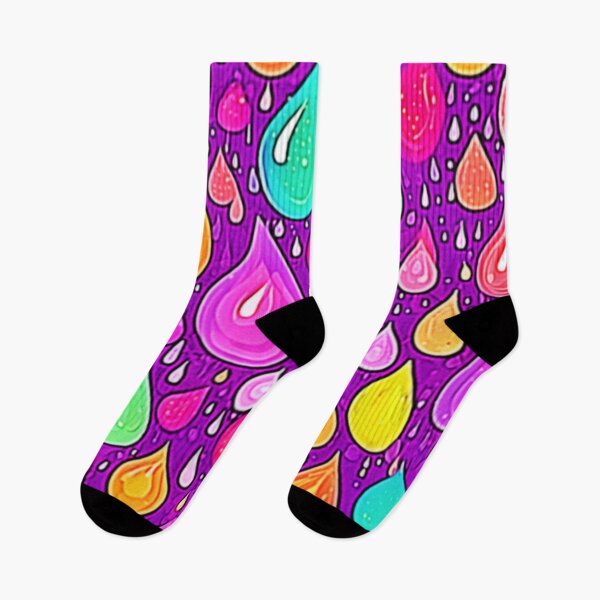 Item preview, Flowy Rainbow: Cartoon Raindrops designed and sold by Health And Fitness Posts e-Store.
