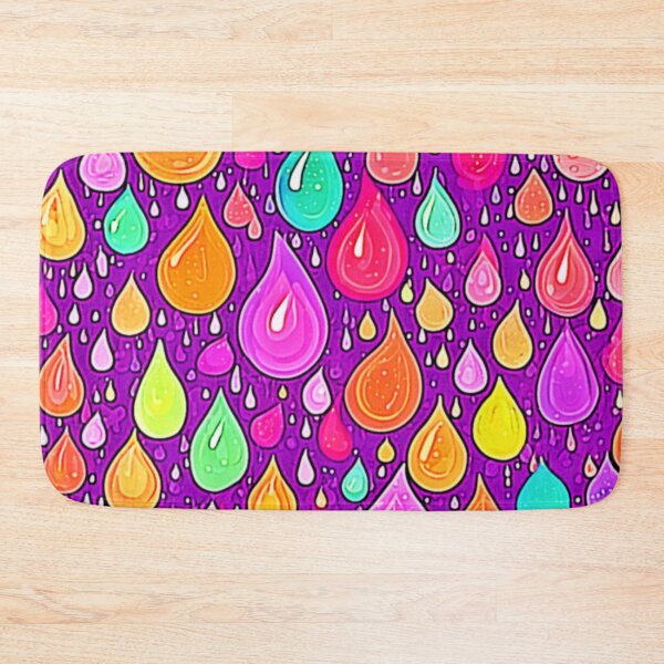 Item preview, Flowy Rainbow: Cartoon Raindrops designed and sold by Health And Fitness Posts e-Store.