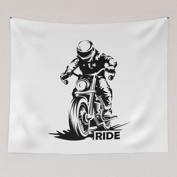 Item preview, Ride Motorcycle Biker Caferacer Streetfighter Racing Garage Symbol designed and sold by AndreMi.