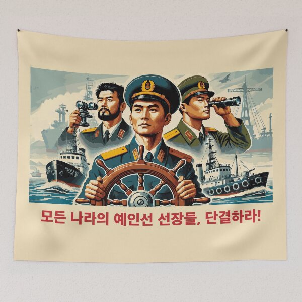 Item preview, “Tugboat Captains of All Countries, Unite!” DPRK North Korea designed and sold by dqb1242.