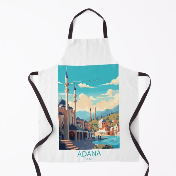 Item preview, Vintage Adana Türkiye travel poster – Minimal retro illustration of cultural city designed and sold by pod24.