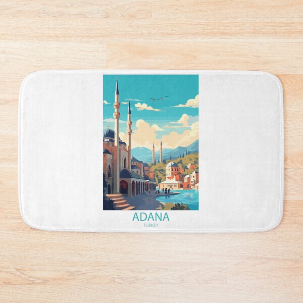 Item preview, Vintage Adana Türkiye travel poster – Minimal retro illustration of cultural city designed and sold by pod24.