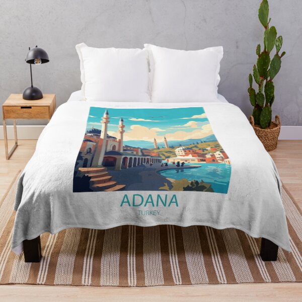 Item preview, Vintage Adana Türkiye travel poster – Minimal retro illustration of cultural city designed and sold by pod24.