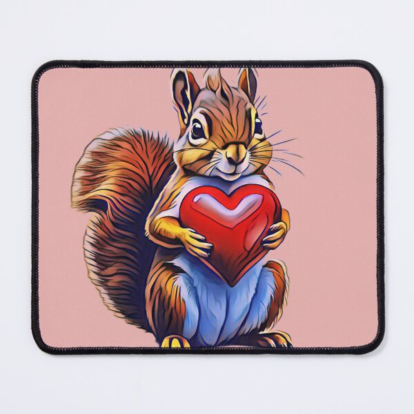 Item preview, good colored Douglas squirrel drawing with heart. designed and sold by painting23.