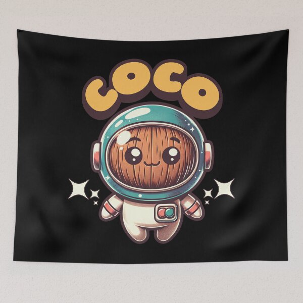 Item preview, Cute Astronaut Coconut Kawaii Cartoon Gift Kids designed and sold by InkyGenies.