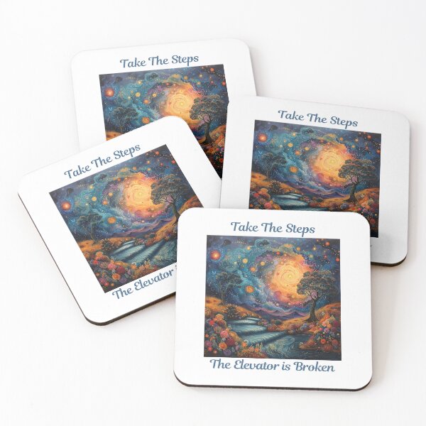Item preview, Take the Steps, The Elevator is Broken - 12 Step Recovery designed and sold by Travelslightly.