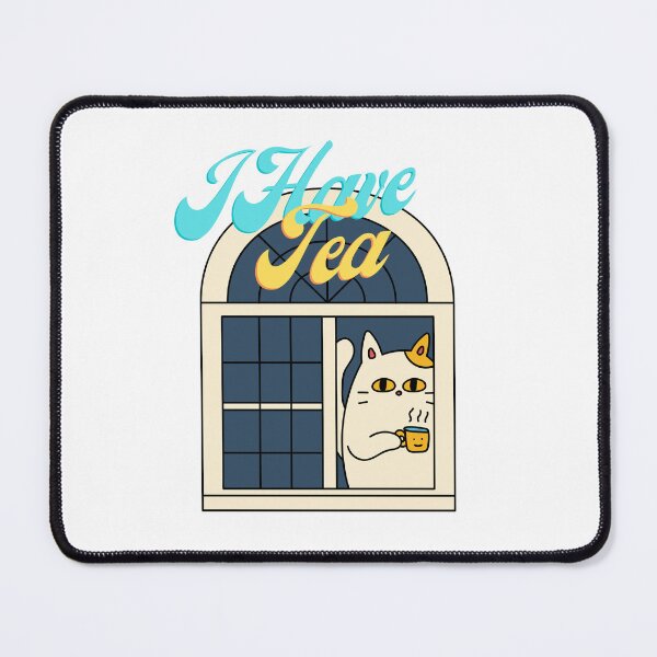 Item preview, I Have Tea - Cute Cat Sips Tea designed and sold by Teribelle.