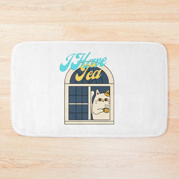 Item preview, I Have Tea - Cute Cat Sips Tea designed and sold by Teribelle.