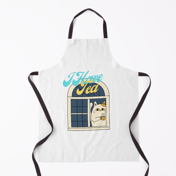 Item preview, I Have Tea - Cute Cat Sips Tea designed and sold by Teribelle.