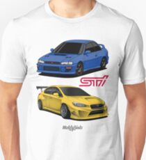 STi (blue & yellow) Unisex T-Shirt