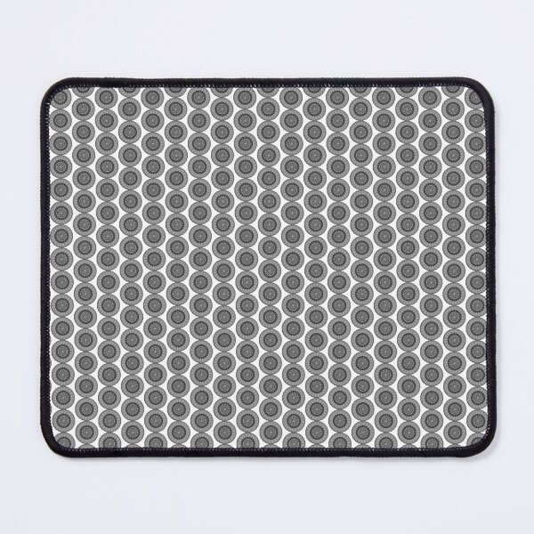 Item preview, Black and White Digital Flower Mandala Grey Halftone Abstract designed and sold by kattakitty.