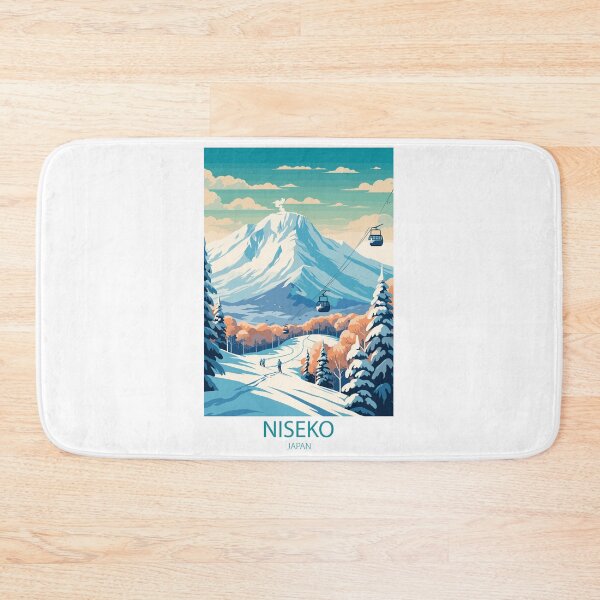 Item preview, Vintage Minimalist Travel Poster: Niseko Japan Winter Landscape Retro Ski and Tourism designed and sold by pod24.