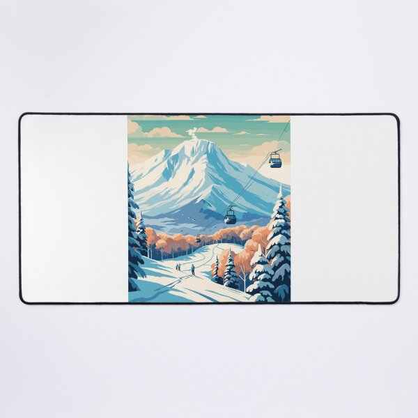 Item preview, Vintage Minimalist Travel Poster: Niseko Japan Winter Landscape Retro Ski and Tourism designed and sold by pod24.