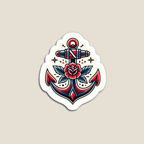 Aperçu de l'œuvre Tatouage d’ancre traditionnel créée et vendue par TraditionalData.