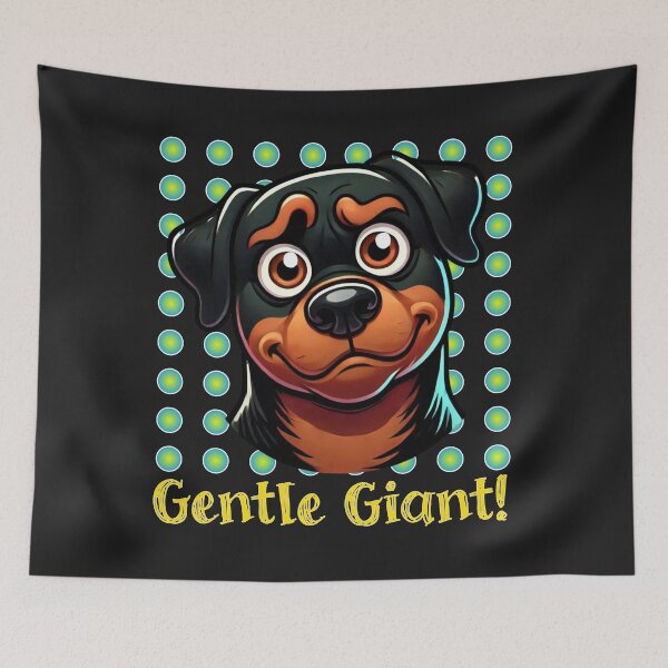 Item preview, Gentle Giant Rottweiler Cartoon Design designed and sold by SportyAndArtful.