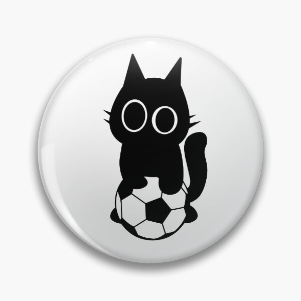 Artikelvorschau, Katze mit einem Fußball entworfen und verkauft von BFFDecals.