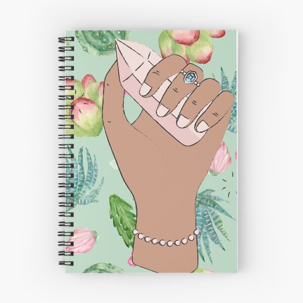 Item preview, Witchy Aesthetic Rose Quartz and Succulents  designed and sold by WildWoodlandWitch.