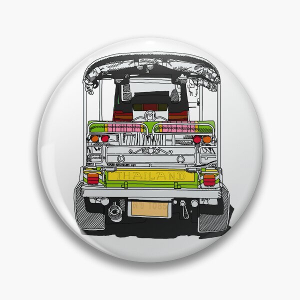 Item preview, Bangkok Chinatown Thailand TukTuk Travel Print designed and sold by Ginzalluna.