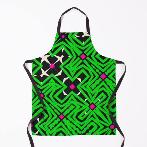 Item preview, Tessellation pattern art,kaleidoscopic art,green and white pattern designed and sold by OwlWorks.