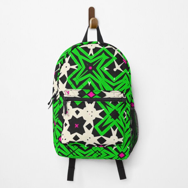 Item preview, Tessellation pattern art,kaleidoscopic art,green and white pattern designed and sold by OwlWorks.