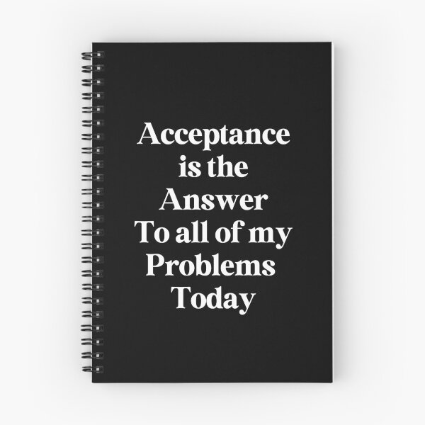 Item preview, Acceptance is the Answer - 12 Step Recovery designed and sold by Travelslightly.