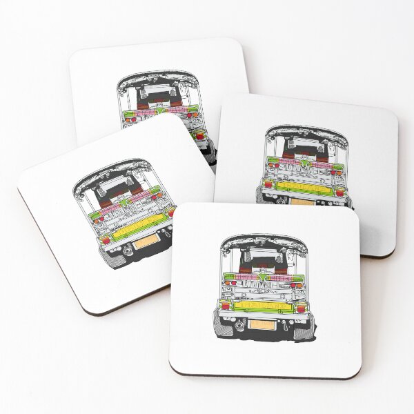 Item preview, Bangkok Chinatown Thailand TukTuk Travel Print designed and sold by Ginzalluna.