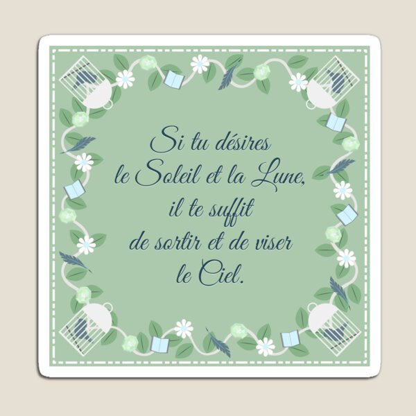 Aperçu de l'œuvre Eloise Bridgerton Citation - Français - Le Soleil et la Lune créée et vendue par SquareKeyStudio.