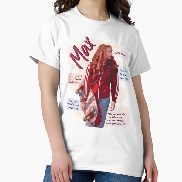 Artikel-Vorschau von Max Mayfield, Stranger Things-Zitate-Collage: GraphicLoveShop, designt und verkauft von Graphic Love Shop.
