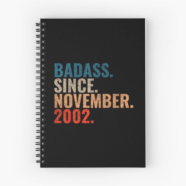 Item preview, Badass since November 2002 Vintage 2002 November birthday gift designed and sold by Teelogic.