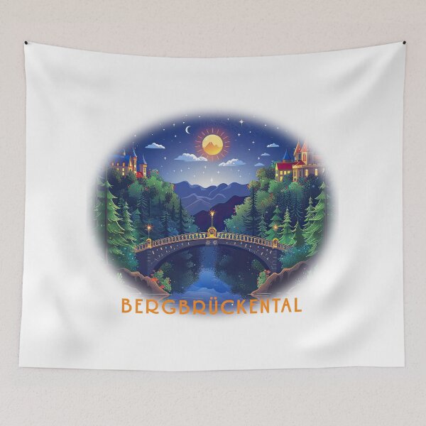 Item preview, Town of Bergbrückental designed and sold by ForeverPrintsOK.