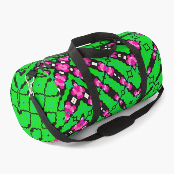 Item preview, Green and Pink Colorful Chaos Tesselated Kaleidoscopic Diagonal Pattern designed and sold by OwlWorks.