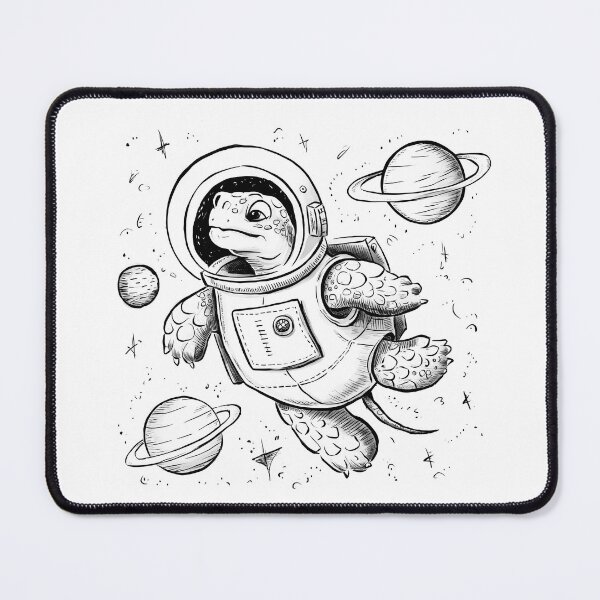 Item preview, Cosmonaut silhouette Galaxy Astronaut with Planet designed and sold by VerdePlantTees.