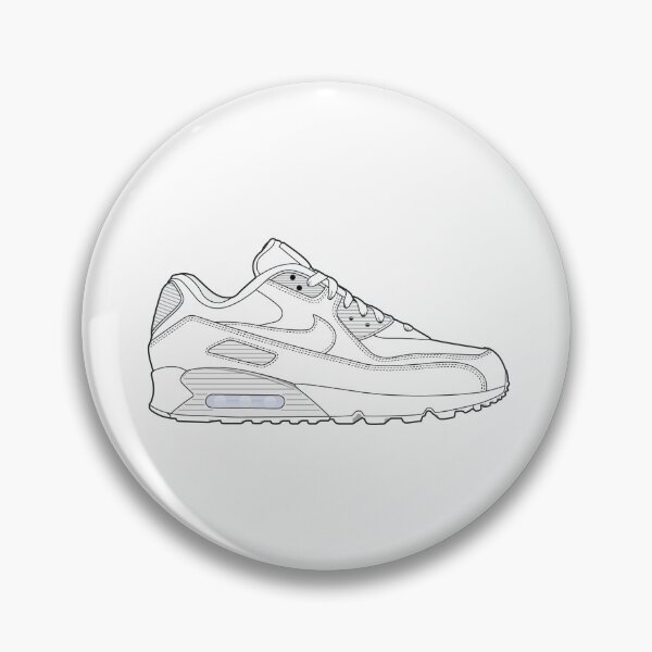 Artikelvorschau, Air Max 90 - Dreifach Weiß entworfen und verkauft von StickersHighway.
