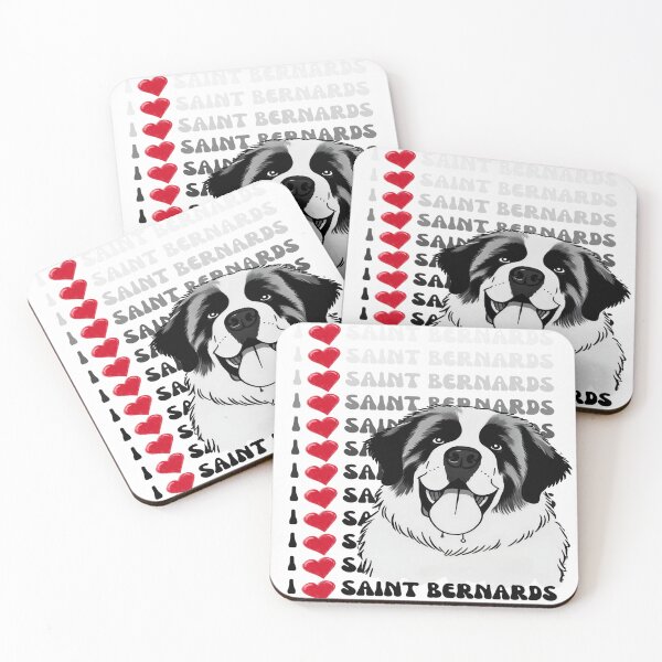 Item preview, Saint Bernards Cute and Playful Dog Lover Design designed and sold by gleefulme.