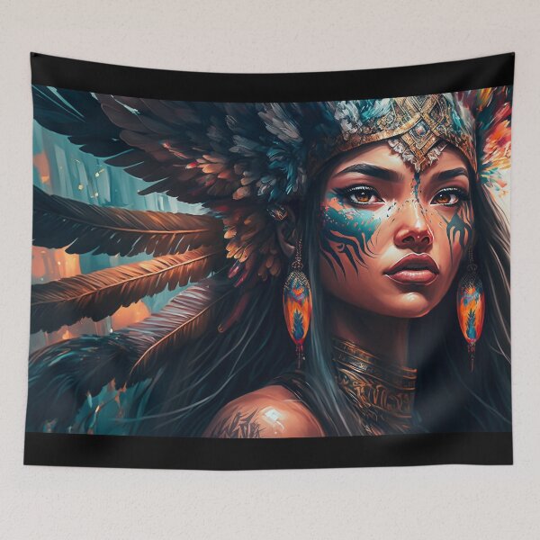Item preview, Lady Aztec Eagle Warrior designed and sold by Bunmigraphics .