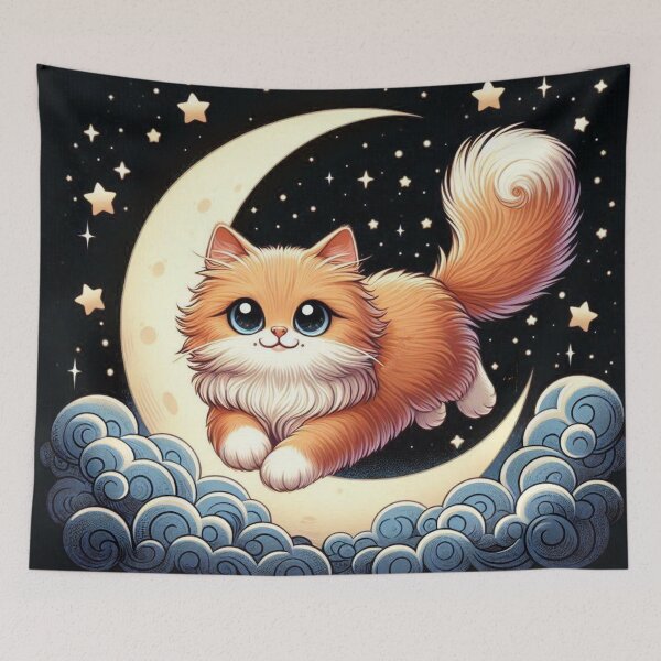 Item preview, Cat Jump Over the Moon designed and sold by Myra365Art.