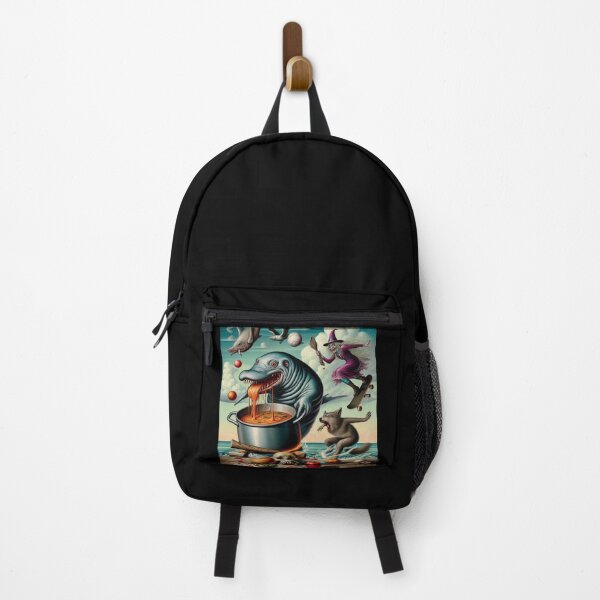 Item preview, Porpoise, Skateboarding Witch, Wolf, Surreal Feast of Chaos! designed and sold by Grindcorer.