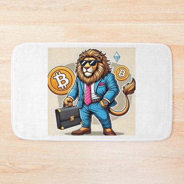 Artikelvorschau, Bitcoin & Krypto Luxus Lifestyle Löwe im Anzug entworfen und verkauft von NoCompetition.