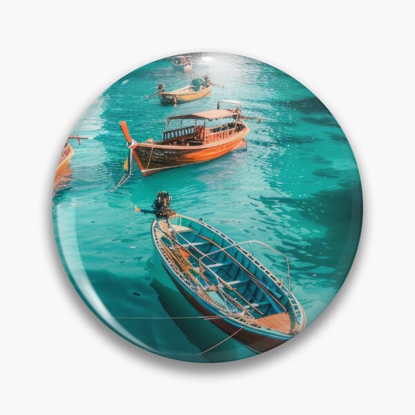 Item preview, Group of Boats Floating on a Body of Water Travel Agency Global Locations designed and sold by frequent-art.