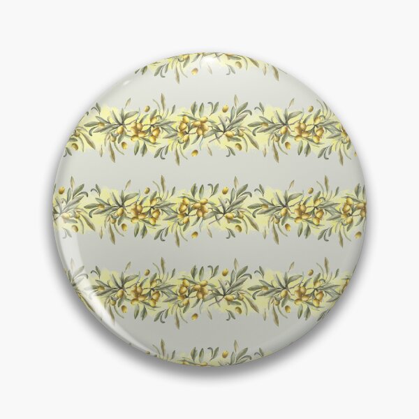 Item preview, Watercolor Olive tree branch with green leaves, fruits berries. Seamless border.  designed and sold by BartolArt.