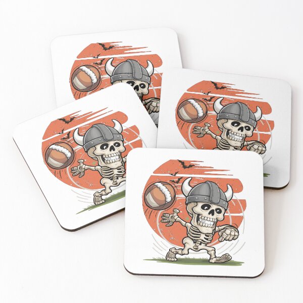 Item preview, Viking Skeleton American Football Halloween Kids Boys Men designed and sold by clothesy7.
